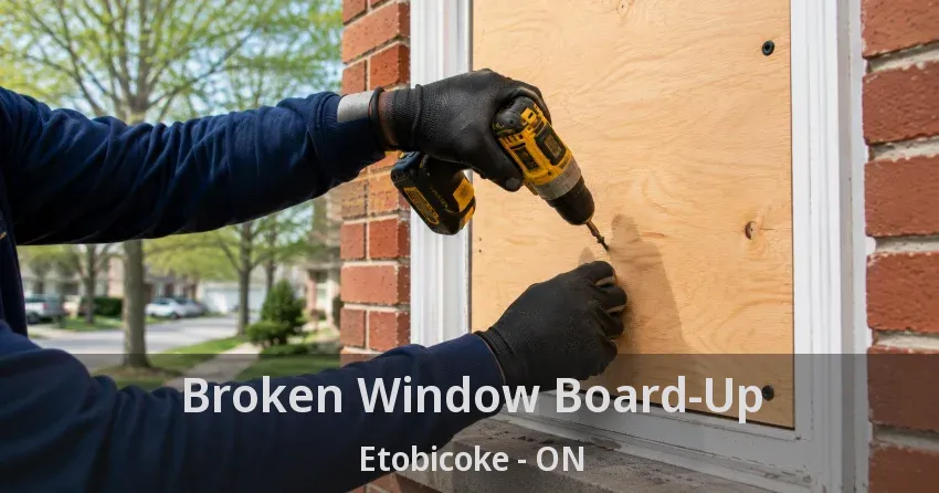 Broken Window Board-Up Etobicoke - ON