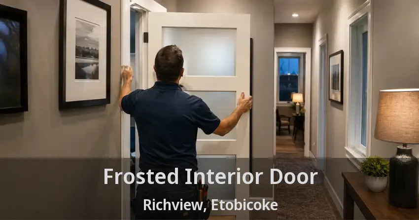 Frosted Interior Door Richview, Etobicoke - ON