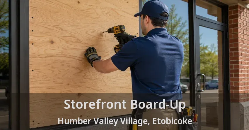 Storefront Board-Up Humber Valley Village, Etobicoke - ON