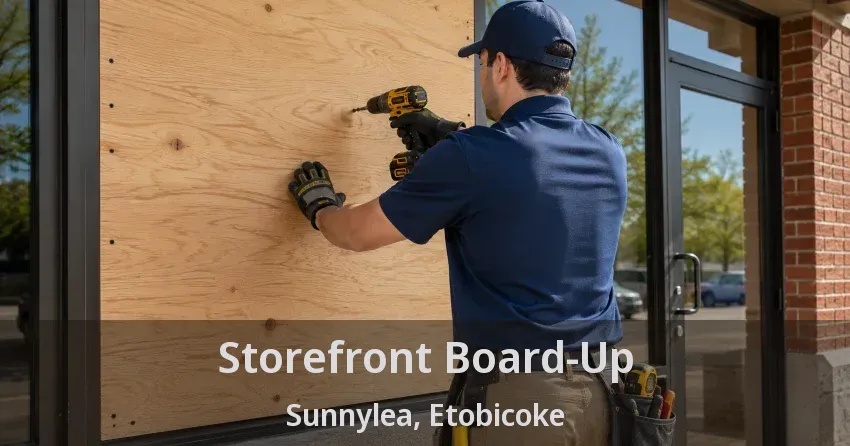 Storefront Board-Up Sunnylea, Etobicoke - ON