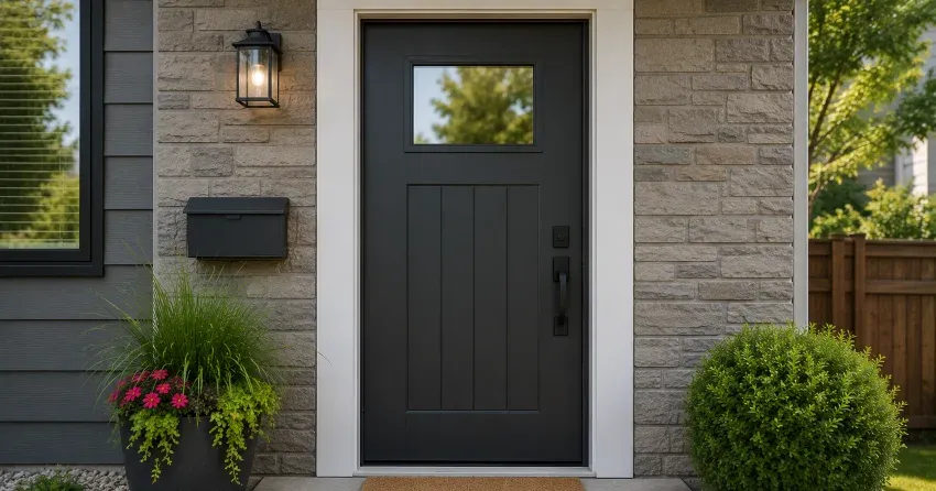 emergency door replacement Clairville, Etobicoke installation in progress