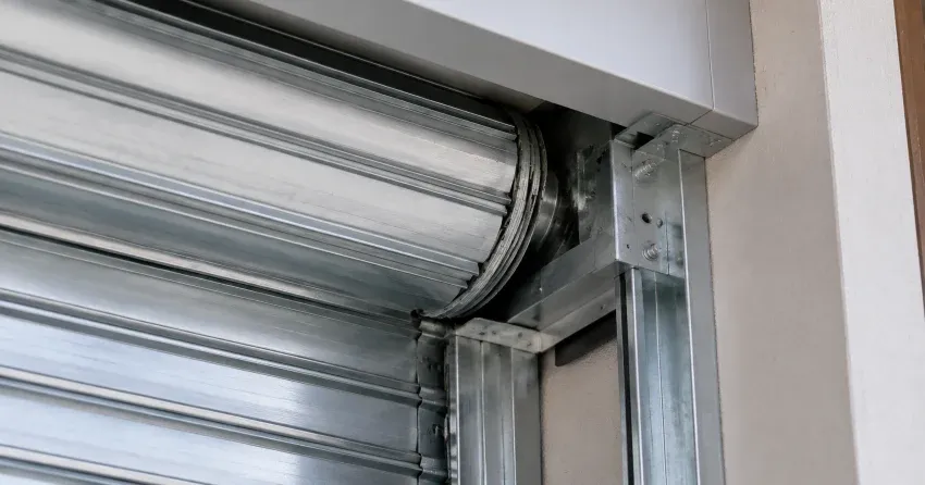 automatic storefront door technician servicing motor and sensor in Smithfield, Etobicoke