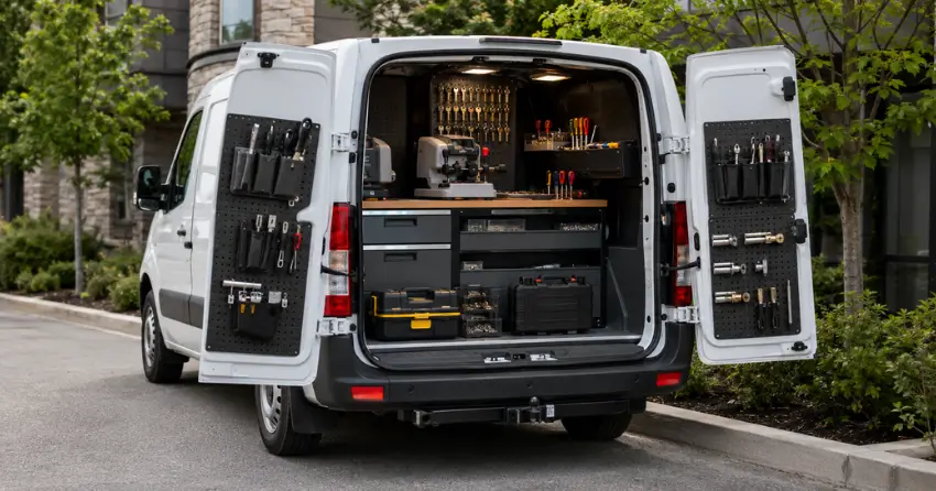 mobile locksmith service vehicle equipped with tools in Etobicoke