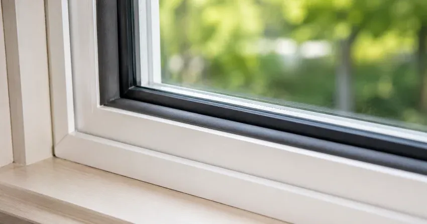 technician inspecting window weatherstripping for drafty window repair West Humber-Clairville, Etobicoke